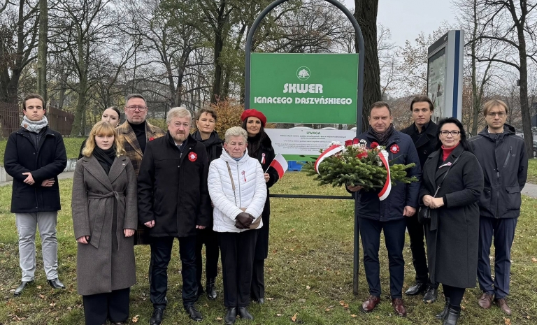 Nowa Lewica w województwie łódzkim uczciła Narodowe Święto Niepodległości